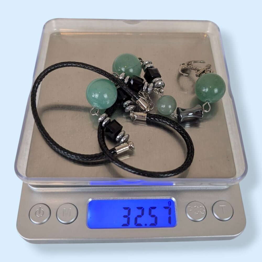 Bohemian Green Aventurine Anchor Necklace - Picture 5 of 5